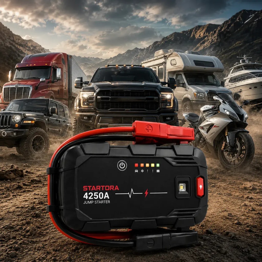 Startora™ 4250A — tikra galia varikliui užvesti